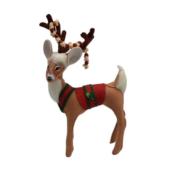 Annalee Whimsy Reindeer 2020 Popcorn 8 inch - Picture 2 of 5